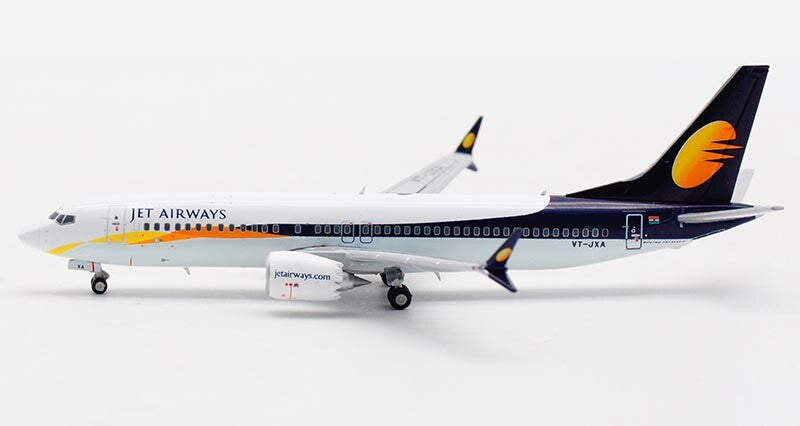 JC Wings JET AIRWAYS for BOEING 737-8MAX VT-JXA 1/400 diecast model aircraft
