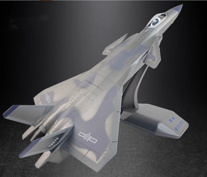 1:48 45CM J-20 Stealth Fighter Jet Aeroplane Diecast Military Aircraft Model