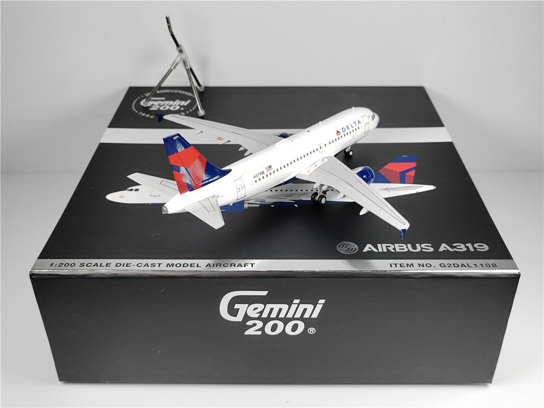 1:200 Geminijets DELTA AIRBUS A319 Passenger Airplane Diecast Aircraft Model