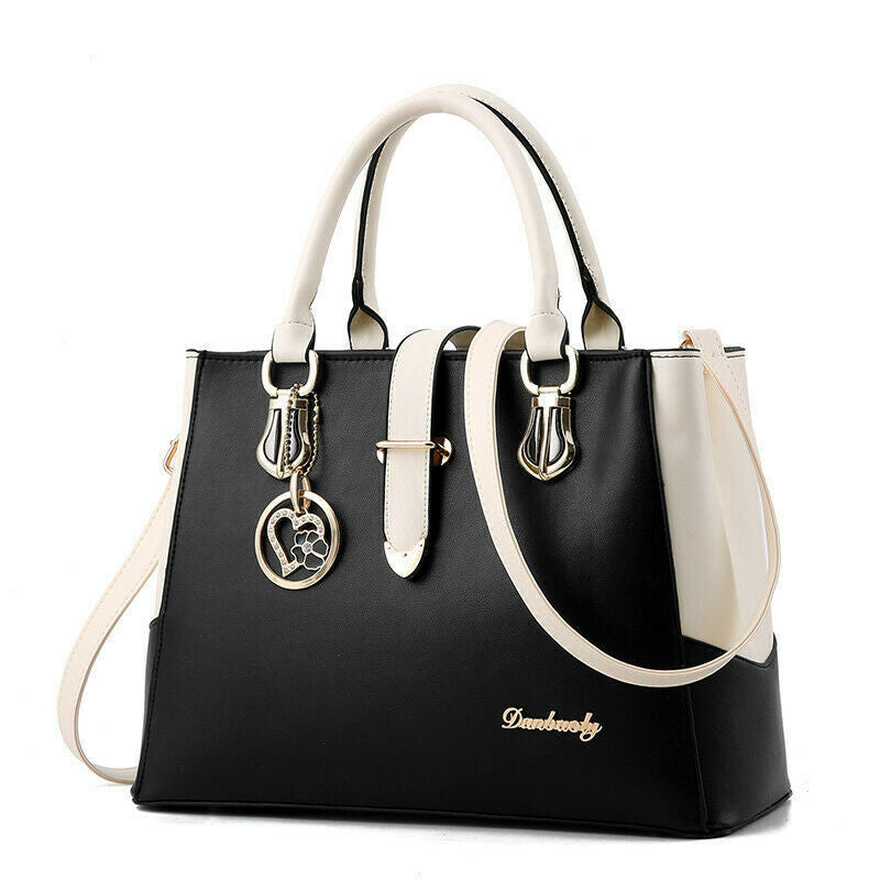 Women's Ladies PU Leather Handbag Shoulder Messenger Satchel Tote Crossbody Bags