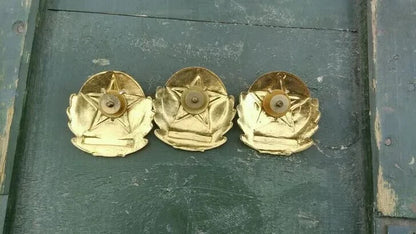 3 Army Navy & Airforce Military Surplus Type87 Enameled Metal Hat Badge