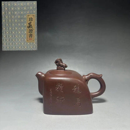 vintage chinese yixing purple clay teapot zisha ceremony fashion gift teaware