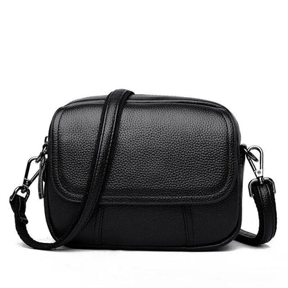 Sling Purse Handbag Genuine Leather Shell Vintage Tote Shoulder Bags 19*15*8 CM