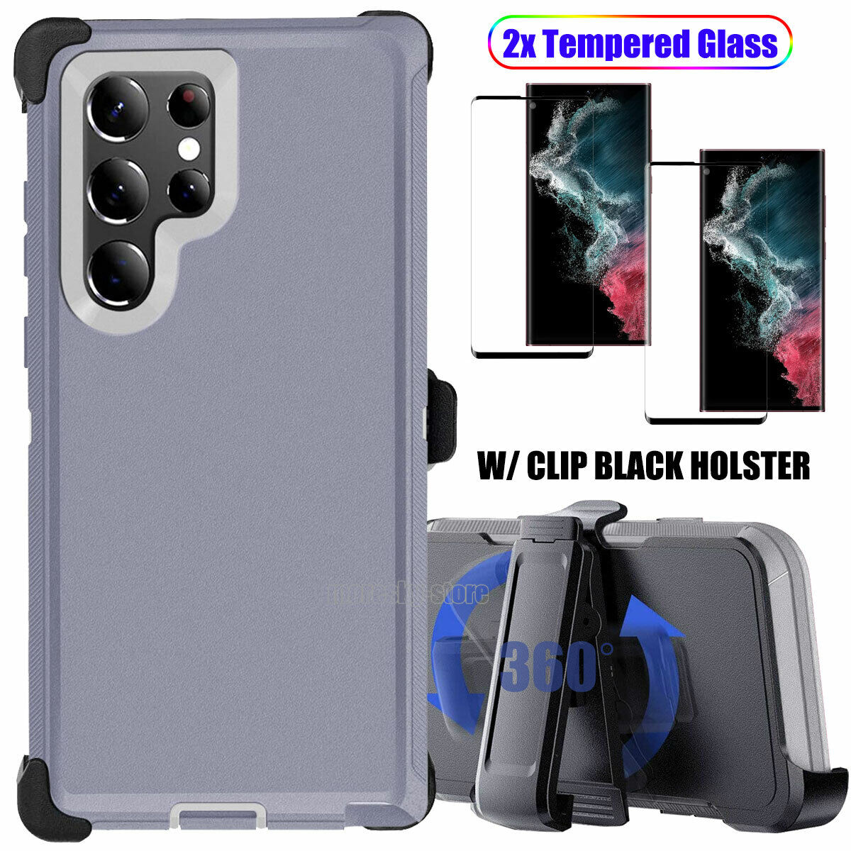 For Samsung Galaxy S22 Ultra Plus 5G Case Shockproof Clip Holster Phone Cover