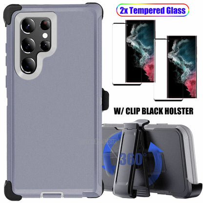 For Samsung Galaxy S22 Ultra Plus 5G Case Shockproof Clip Holster Phone Cover