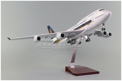1:150 47CM Singapore Airlines BOEING 747-400 Airplane Landing Gear Resin Model