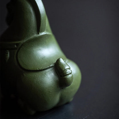 Purple Clay Tea Pets Horse Tea Statue for Home Decor