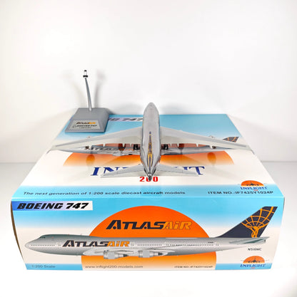 1:200 InFlight Atlas Air B747 N516MC Passenger Airplane Diecast Plane Model