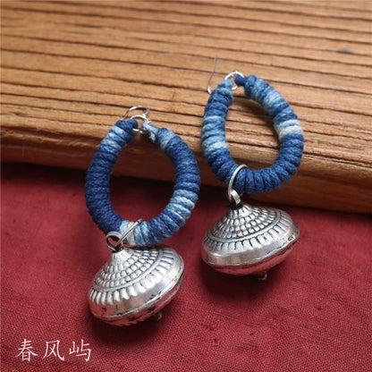 Moroccan Vintage Ethnic Earrings Bohemian Bell Dangle Earrings for Women