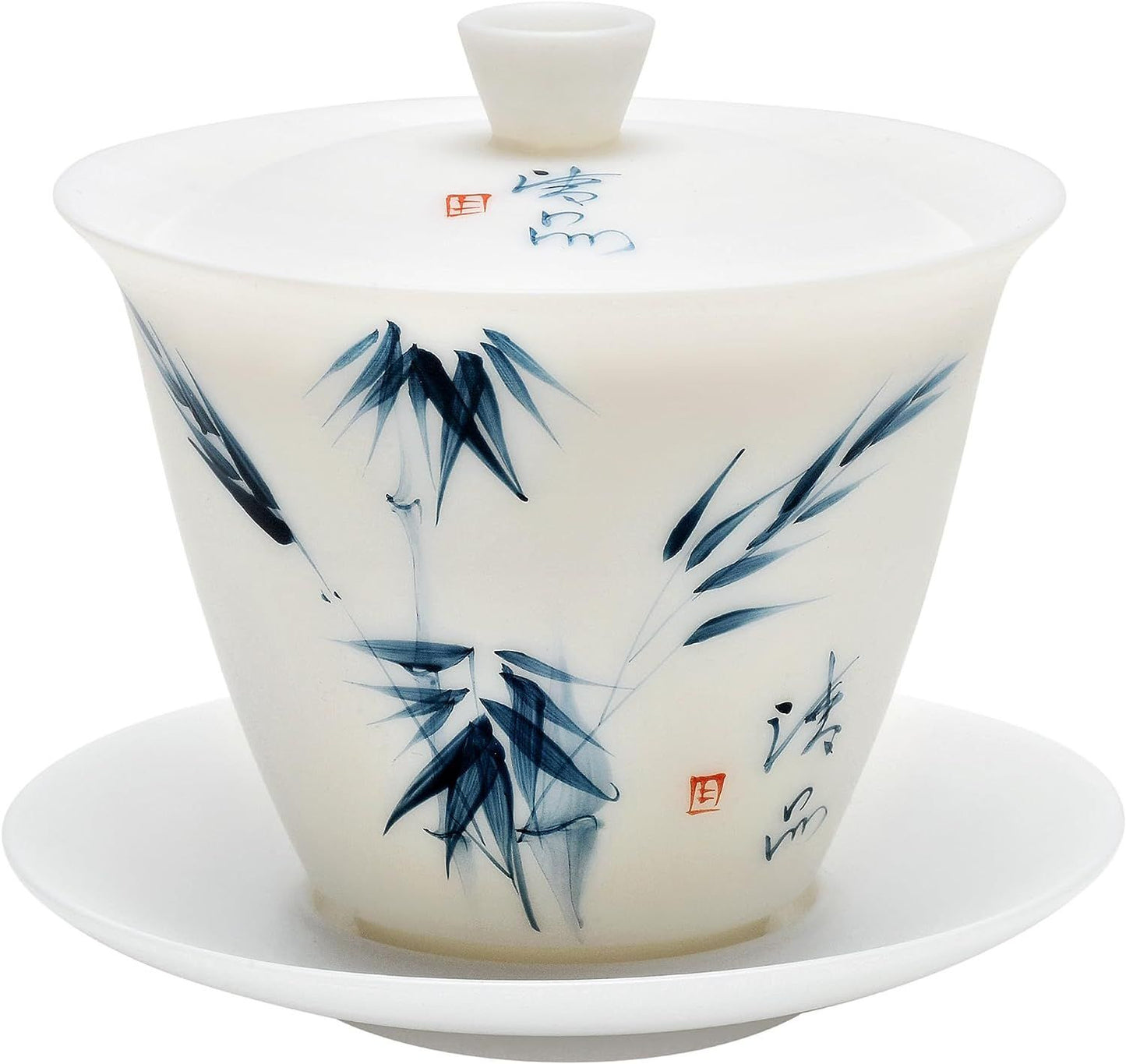 Gaiwan Ice Jade White Porcelain Gaiwan Puer Tea Cup Set For China Gongfu Zhuyun