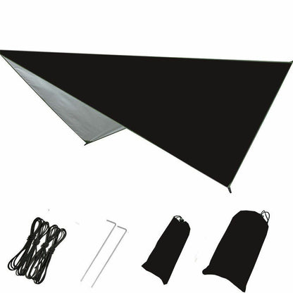 3*3M Hammock Waterproof Rain Fly Tent Portable Sun Shelter UV Protection 750 g