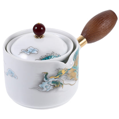 Chinese Style 360° Rotation Portable Ceramic Tea Kettle Tea Kettle