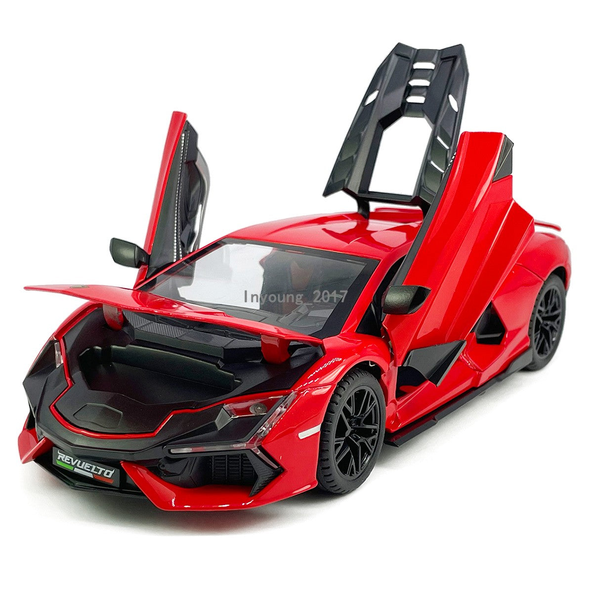 1/24 Lamborghini Revuelto Model Car Diecast Toy Vehicle Toys for Boys Kids Red
