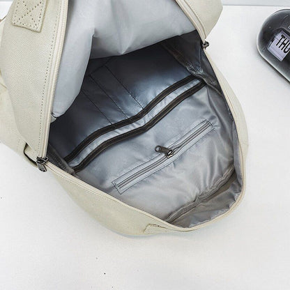 Green Leisure Canvas Backpack College Student School Book Bag Traveling Rucksack