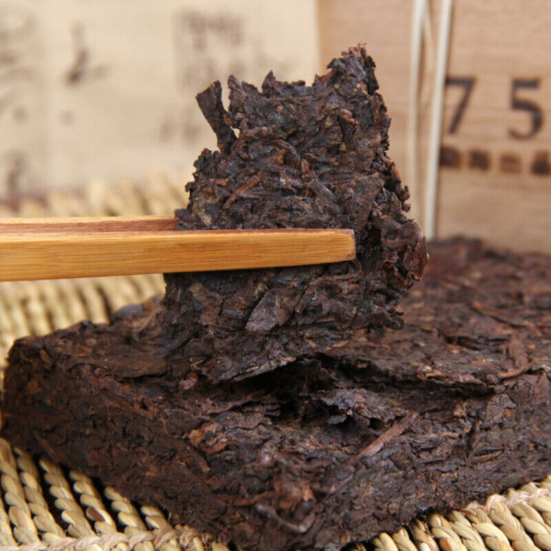 250g Yunnan Menghai Old Tree Shu Puerh High Quality Puer Material 7562 Tea Brick