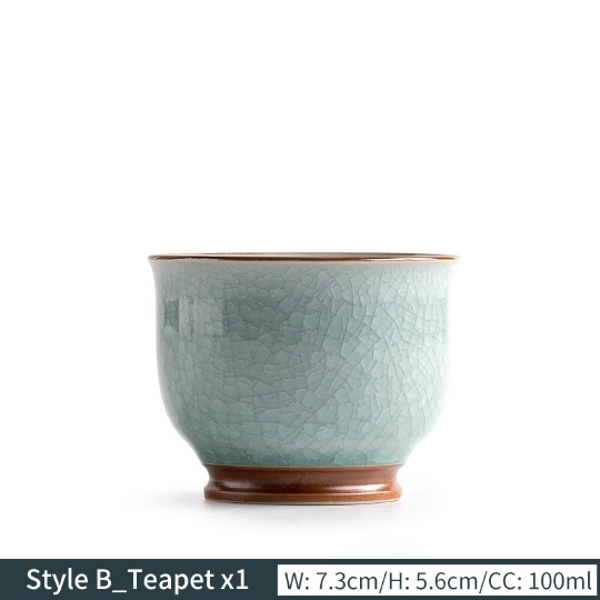 Ice Flower Ceramic Teacup Novelty Kung Fu Cup Drinkware