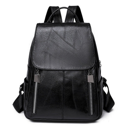 CELELA Soft Leather Backpack Women's Street Trend Wear Resistant Travel Bag