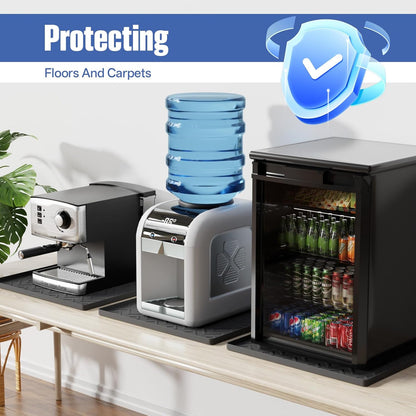 Water Cooler Mat – 19.7" X 19.7" Silicone Water Dispenser Mat for Floor & Counte
