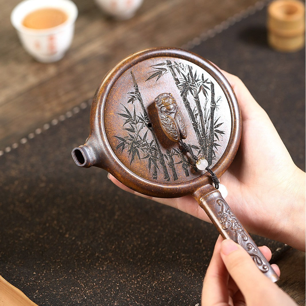180ml Yixing Zisha Pot Handmade Tea Pot Kungfu Pots