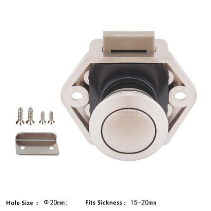 Push Button Catch Pop Up Lock Knob Latch Cupboard Camper RV Caravan Cabinet A