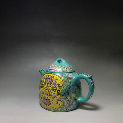 Chinese Yixing Zisha Clay Handmade Exquisite Teapot （秦权 底款：陈涛手制）