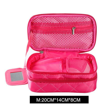 Toiletry Cosmetic Bag Waterproof Beautician Make Up Travel Organizer Beauty Case