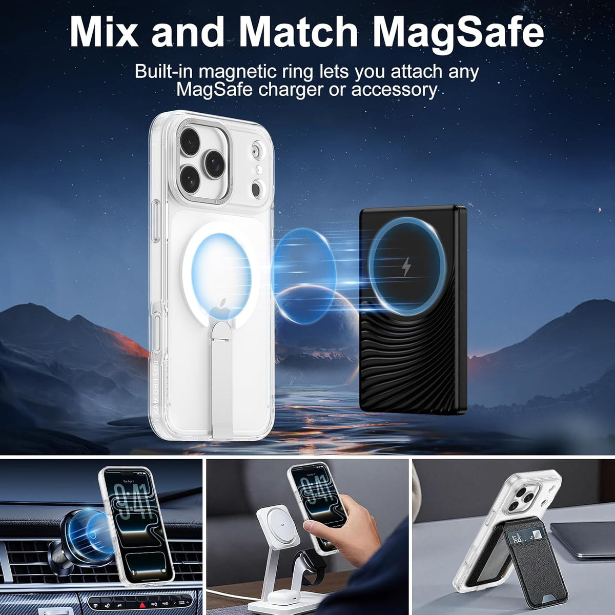 For Iphone 17 Pro Max Case with Stand, Camera Control Cover Control, Military-Gr
