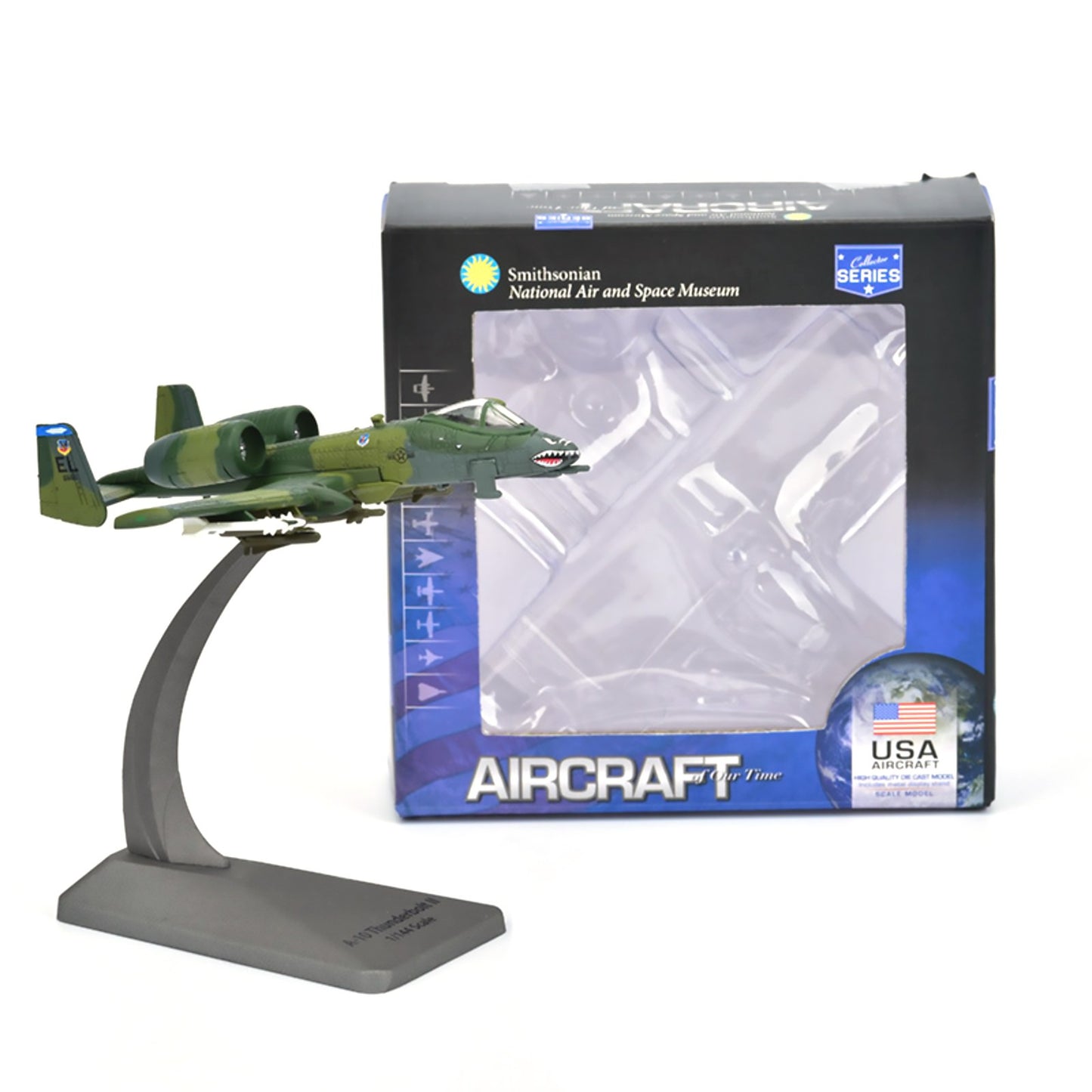 1/144 Scale Diecast Alloy A-10 Fighter Military Airplane Model With Stand