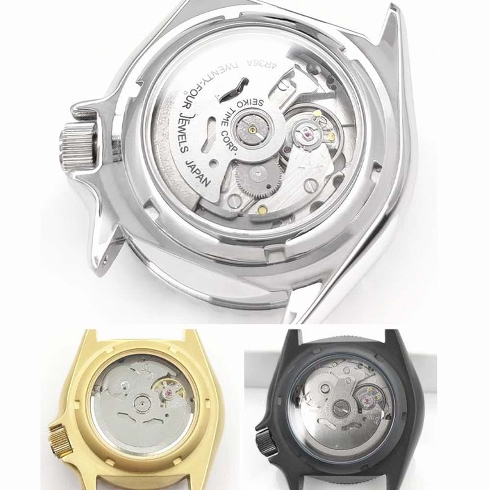 33mm Transparent Sapphire Glass Case Back Cover For Seiko SKX007 SKX009 SKX173*
