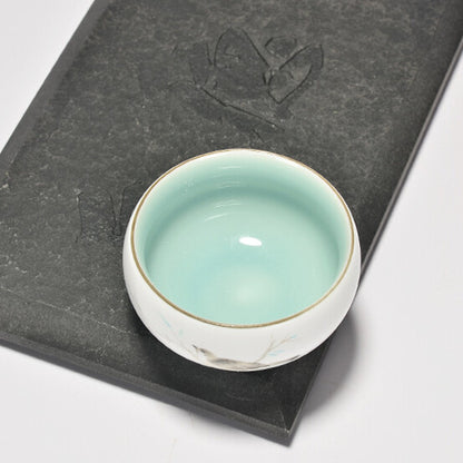 1pc handpainted tea cup LuoHan cup of tea 95ml master cup Chinese kungfu teacup