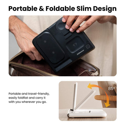 Jabees PowerGlow 4-in-1 Wireless Charging Station - Foldable