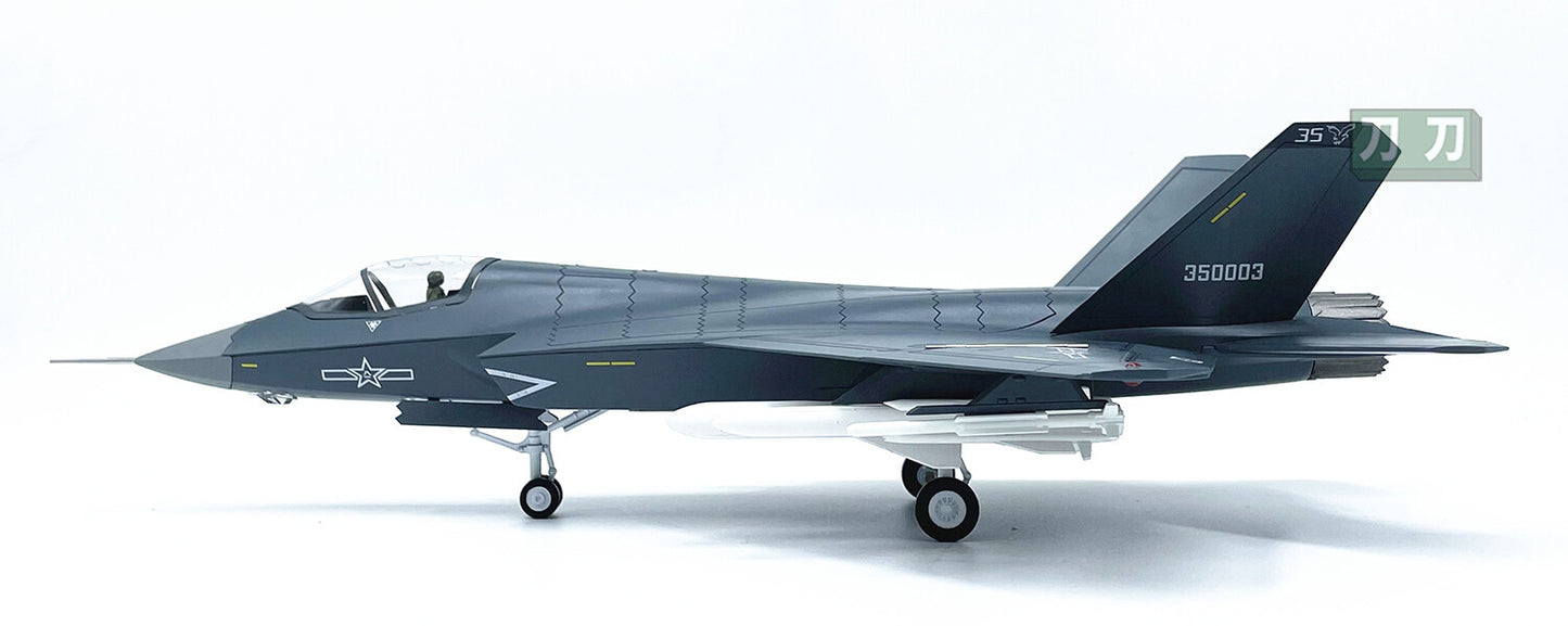1:48 38CM AF1 J-35 Shipborne Fighter Jets Diecast Military Aircraft Plane Model