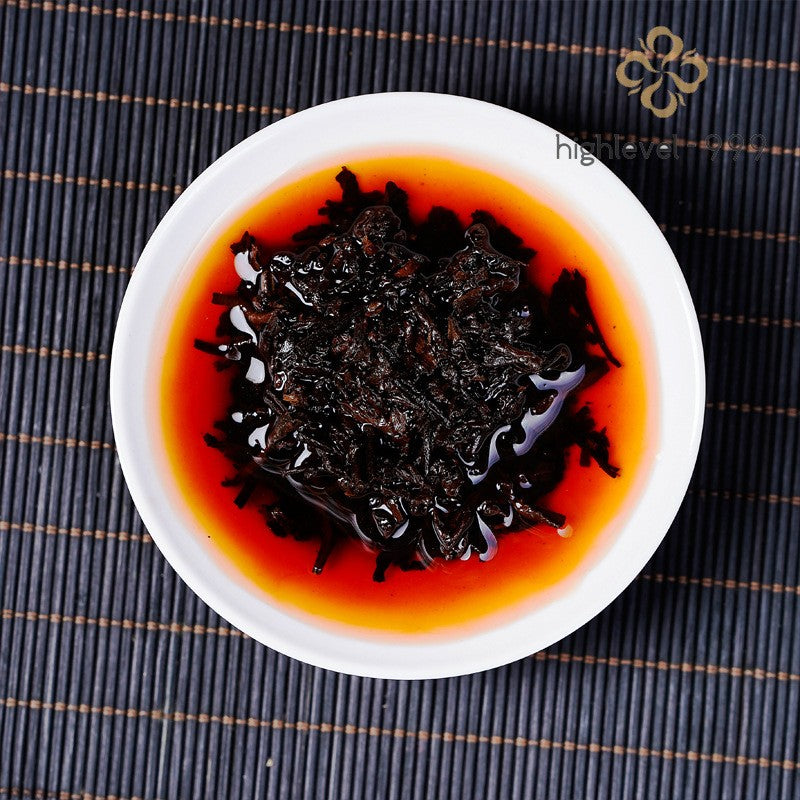 357g Ripe Puer Tea Cake Menghai High Mountain Early Spring Fully Fermented
