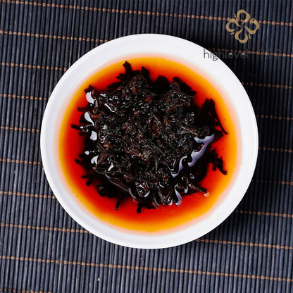 357g Ripe Puer Tea Cake Menghai High Mountain Early Spring Fully Fermented
