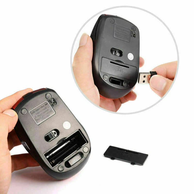 Wireless Optical Mouse Mice 2.4GHz USB Receiver For Laptop PC Computer DPI lot