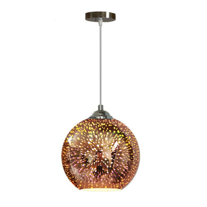Pendant Lights Chandelier Ceiling Glass LED Colorful 3D Fireworks E27 Lamps 20cm