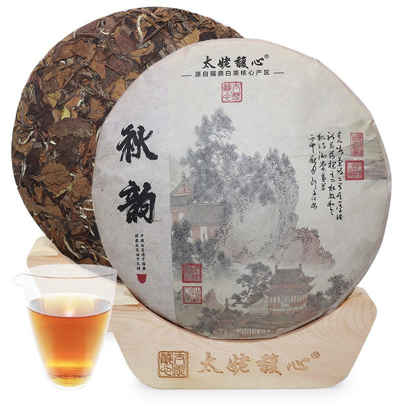 350g 2019 Fuding White Tea Cake Shoumei Old White Tea