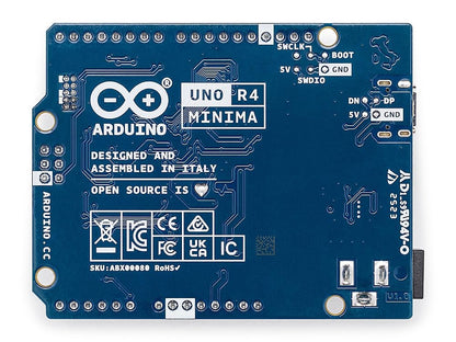 Arduino UNO R4 Minima - Renesas RA4M1 - USB-C, CAN, DAC (12 bit), OP AMP, SWD...