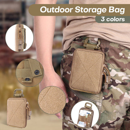 Outdoor Tactical Medical Storage Bag Molle Camo Accessory Pack Small Waist Pack