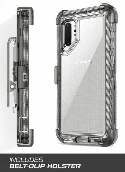 Clear Case For Galaxy Note 10 / Plus Clip Stand Rubber & Tpu Cover / Accessories
