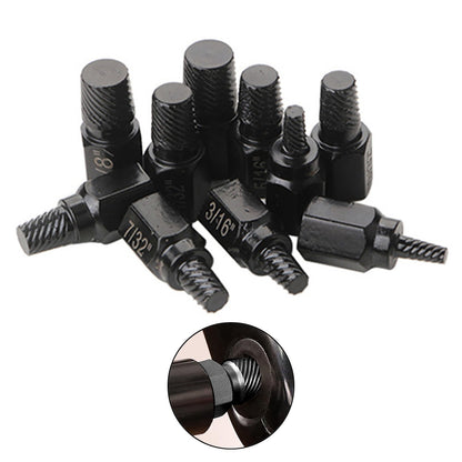 10Pcs Screw Extractor Kit Alloy Steel Damaged Screw Remover Easy Out Drill Bits