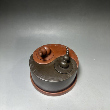 vintage chinese yixing purple clay teapot zisha ceremony carving Collectible art