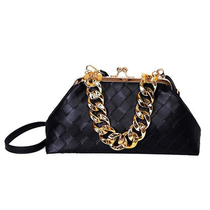 Shoulder Bag Leather Crossbody Bag Luxury Handbags Thick Chain Cloud Clutch Bags