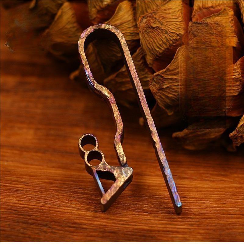 Handmade Titanium Alloy Belt Clip Belt Key Holder Belt Keychain Key Chain Gift