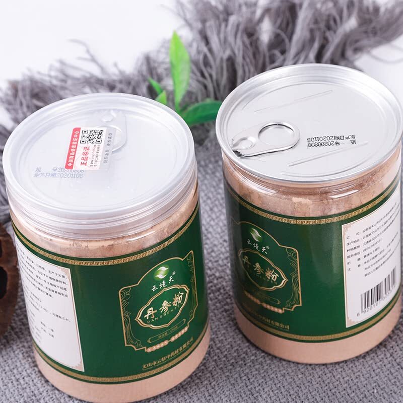 Chinese Salvia Miltiorrhiza Red Sage Root Powder Dan Shen Powder 250g (8.81oz)