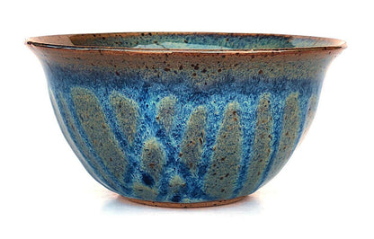 Handmade Ceramic Cereal Bowl with Floating Blue and Sapphire Glazes Home Decor