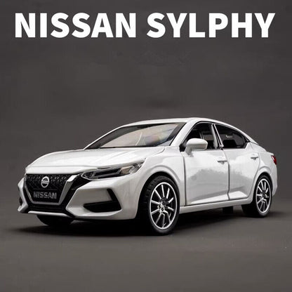 1:32 Nissan Sylphy Diecast Model Car Toy Vehicles Collection Sounds Kids Gifts