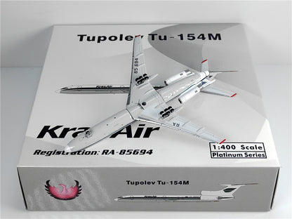 1:400 Phoenix Kras Air Tupolev Tu-154M Airplane Diecast Aircraft Plane Model