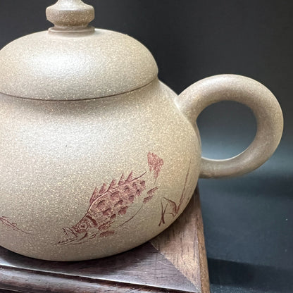 170cc chinese Yixing Handmade Zisha teapot Duan clay YouYu Hu Gongfu Tea Pot