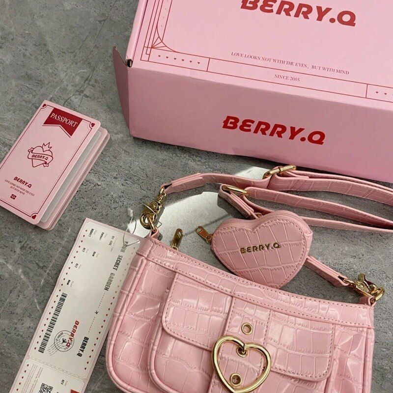Shoulder Bag Synthetic Leather Crossbody Bag Coin Purse Handbag Wallet 23*12*3CM